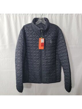 Bass Delta Diamond Outdoor Men's Black Packable Puffer Quilted Jacket Size L NWT